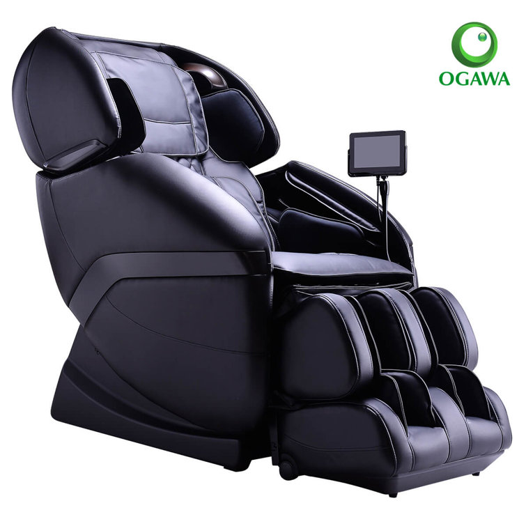 Ogawa Faux Leather Heated Massage Chair with Ottoman Wayfair